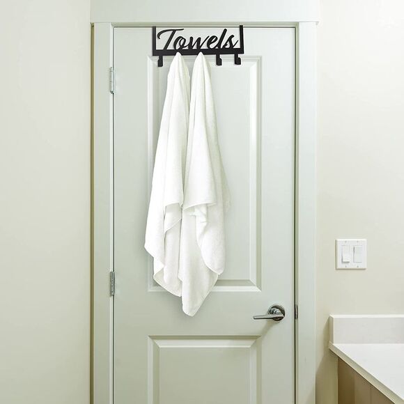 Aesthetic over the Door Towel Rack for Your Bathroom – Space Saving and Convenie - Picture 7 of 12